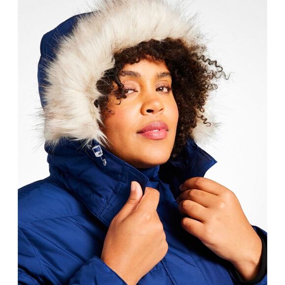 LL Bean Womens Ultrawarm Jacket Coat 2X 650 DOWN Puffer Hood Faux Fur Trim - Picture 4 of 14